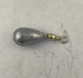 Swiveled Bell Sinkers 1/2 oz. Teardrop Bass Casting Fishing Weights