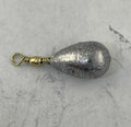 Swiveled Bell Sinkers 3/4 oz. Teardrop Bass Casting Fishing Weights